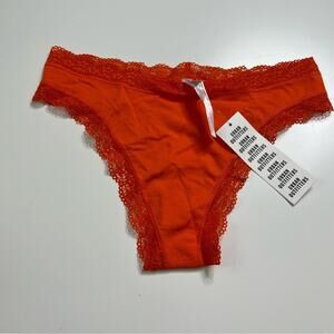 NWT URBAN OUTFITTERS Orange Cheeky Lace Panties Underwear Small